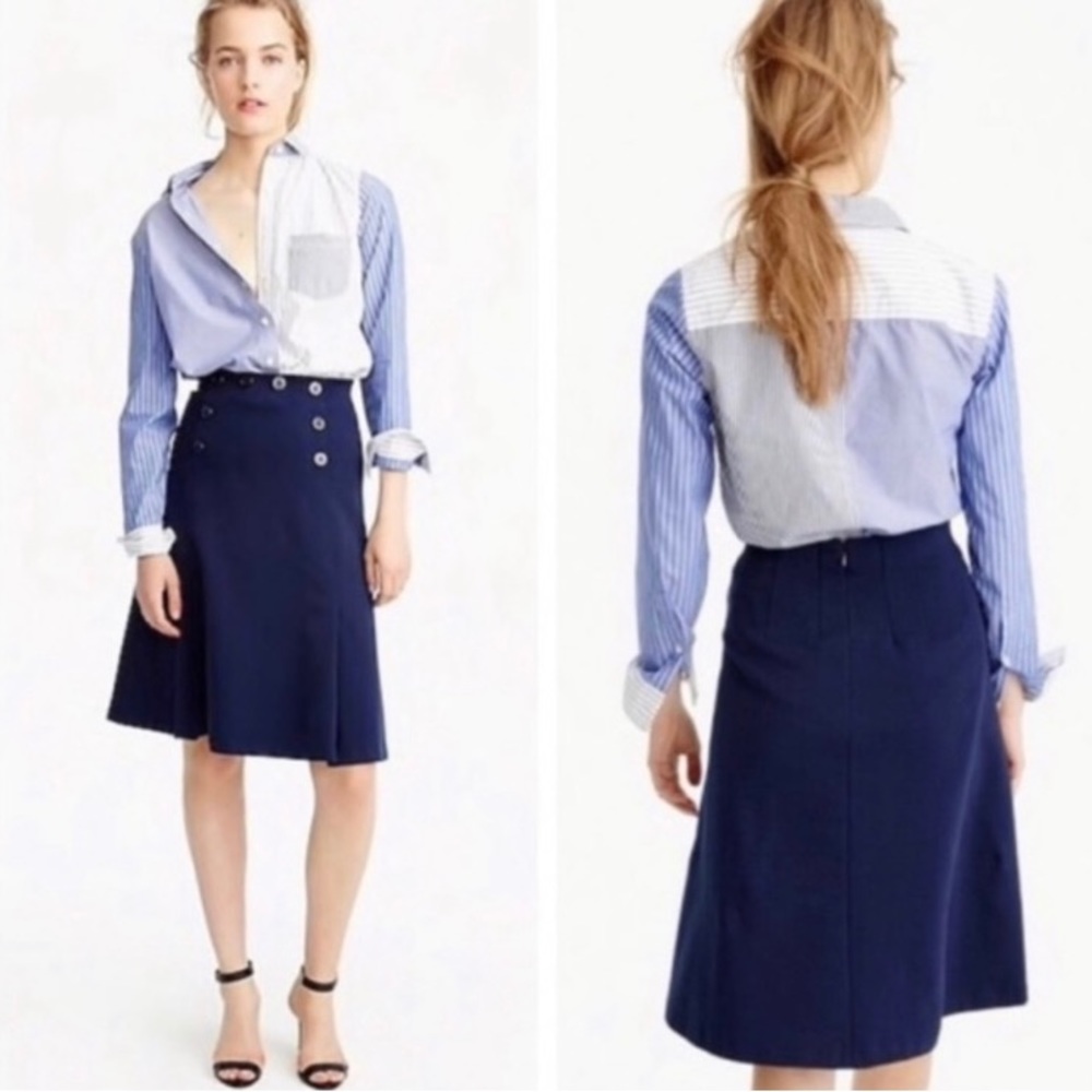 J. Crew classic style navy blue skirt. Size 2